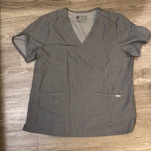 Figs graphite scrub top